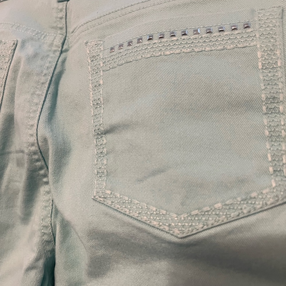 Gloria Vanderbilt Women's Mint Green Knee Length Shorts Size 8
